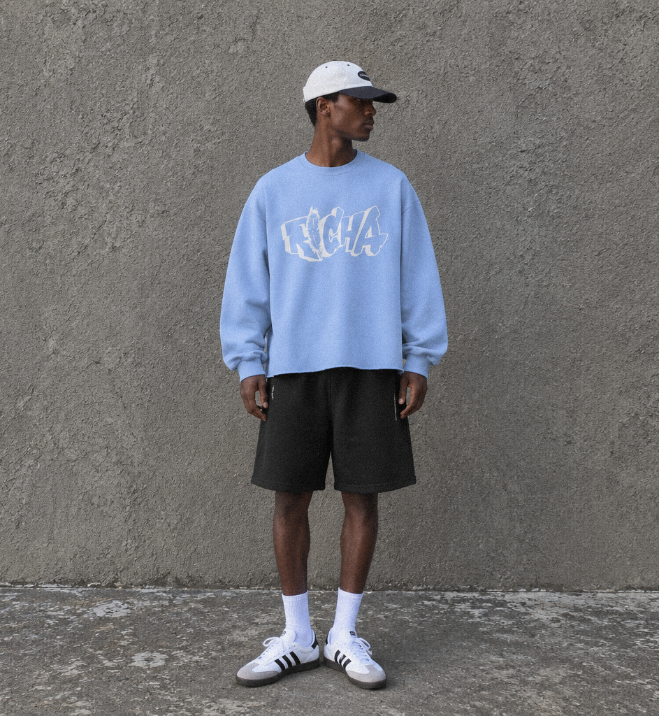 Blue Basic Crewneck