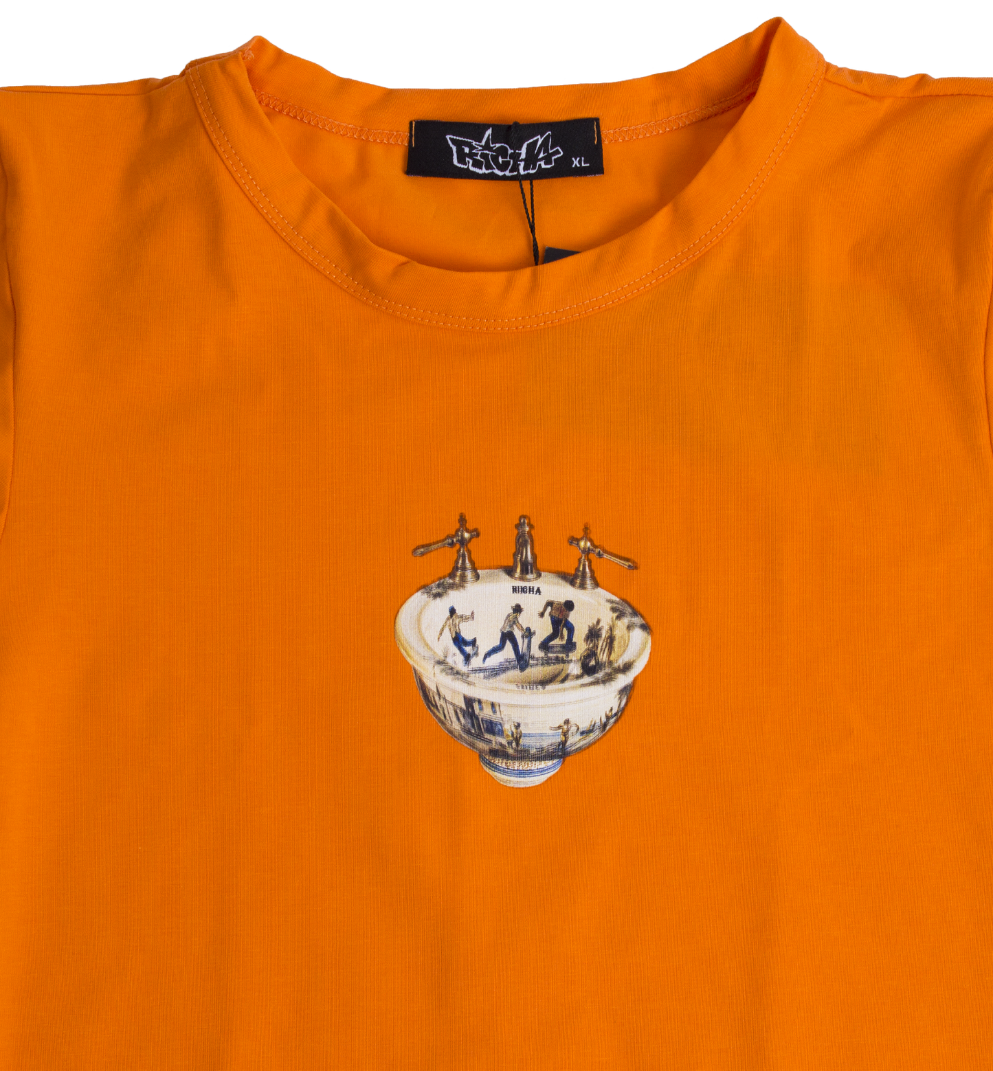 Richa Sink Baby Tee- Orange