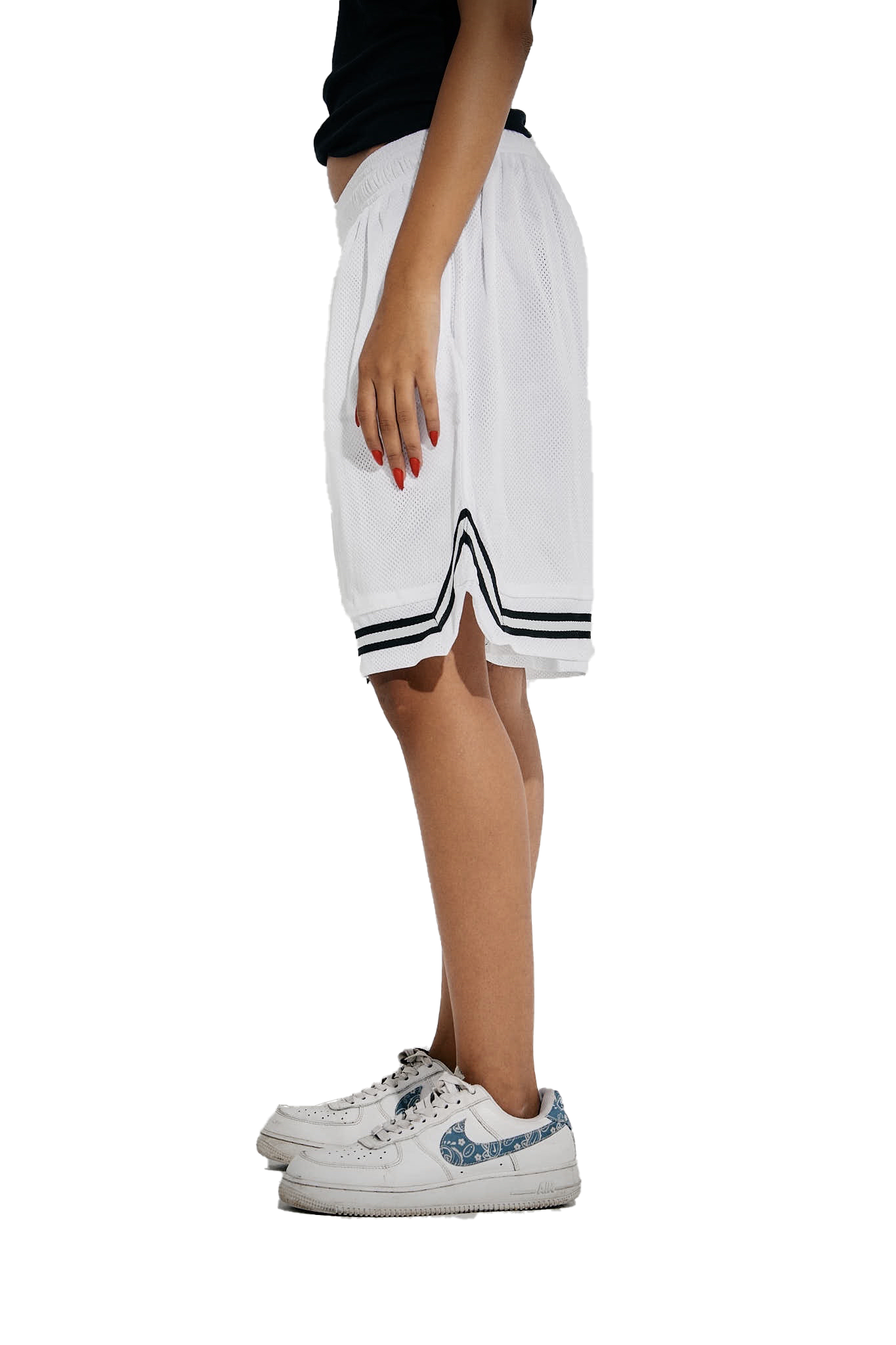 White Basketball Shorts