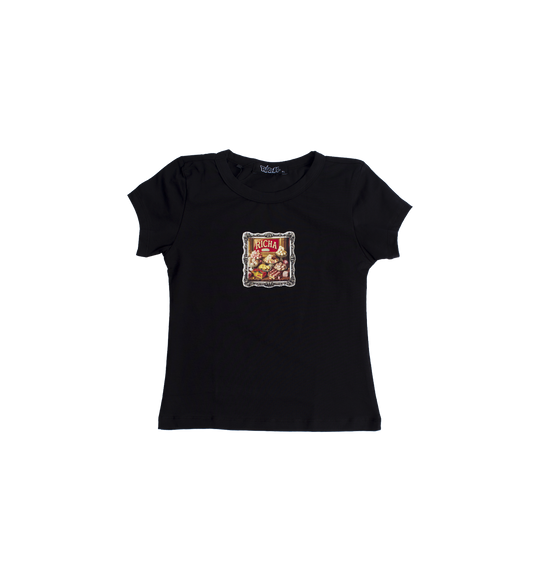 Carnival Baby Tee- Black