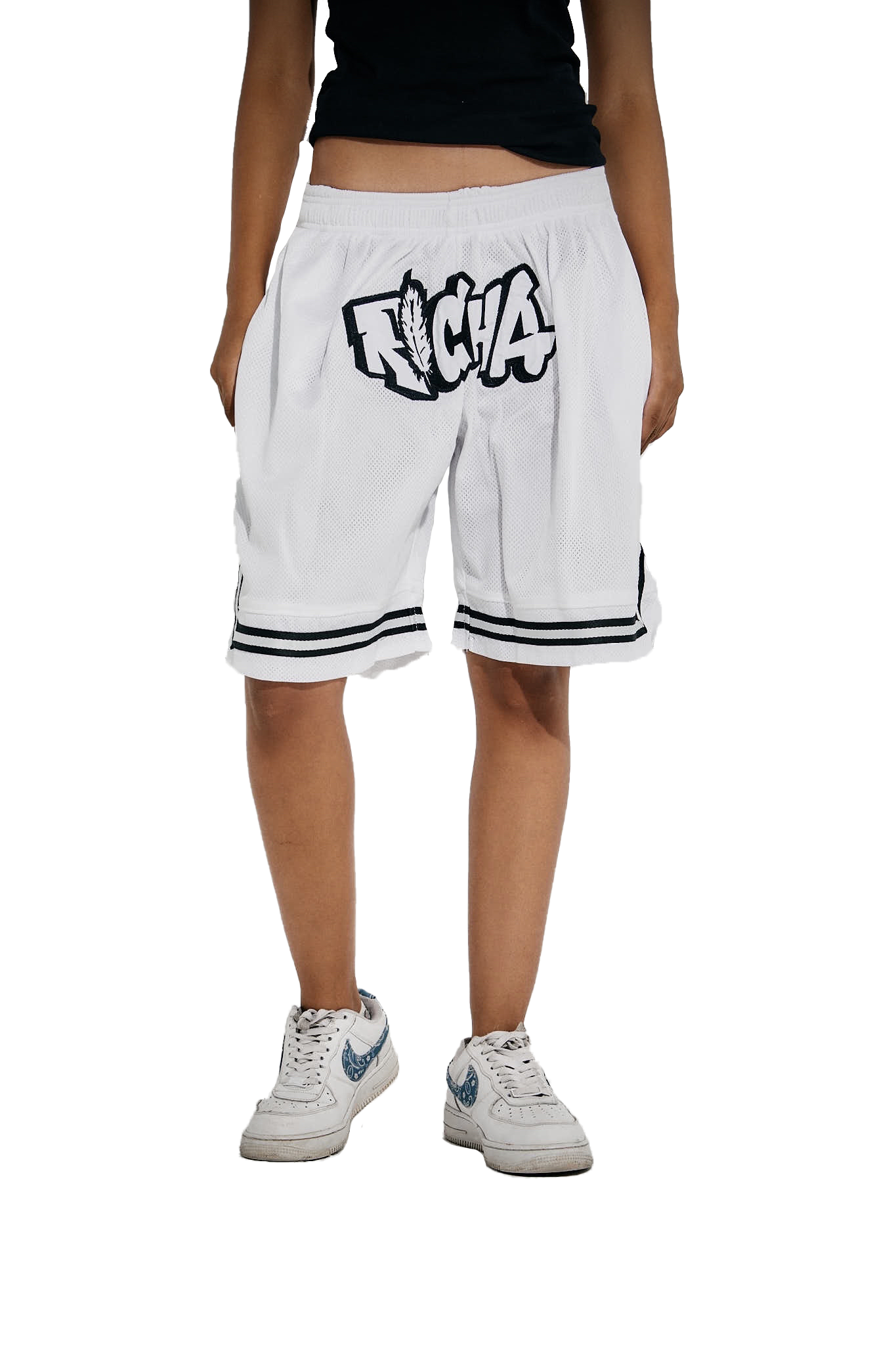 White Basketball Shorts