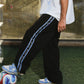 Richa =♥︎ = ⚽︎ Track Pants- Black/ Blue