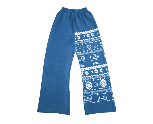 RIQSHA Knit Pants- Blue