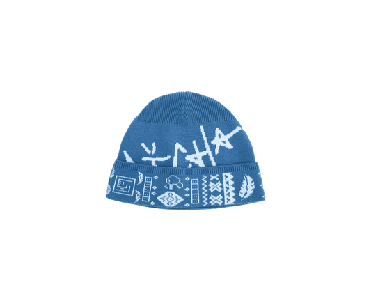 RIQSHA Knit Beanie- Blue