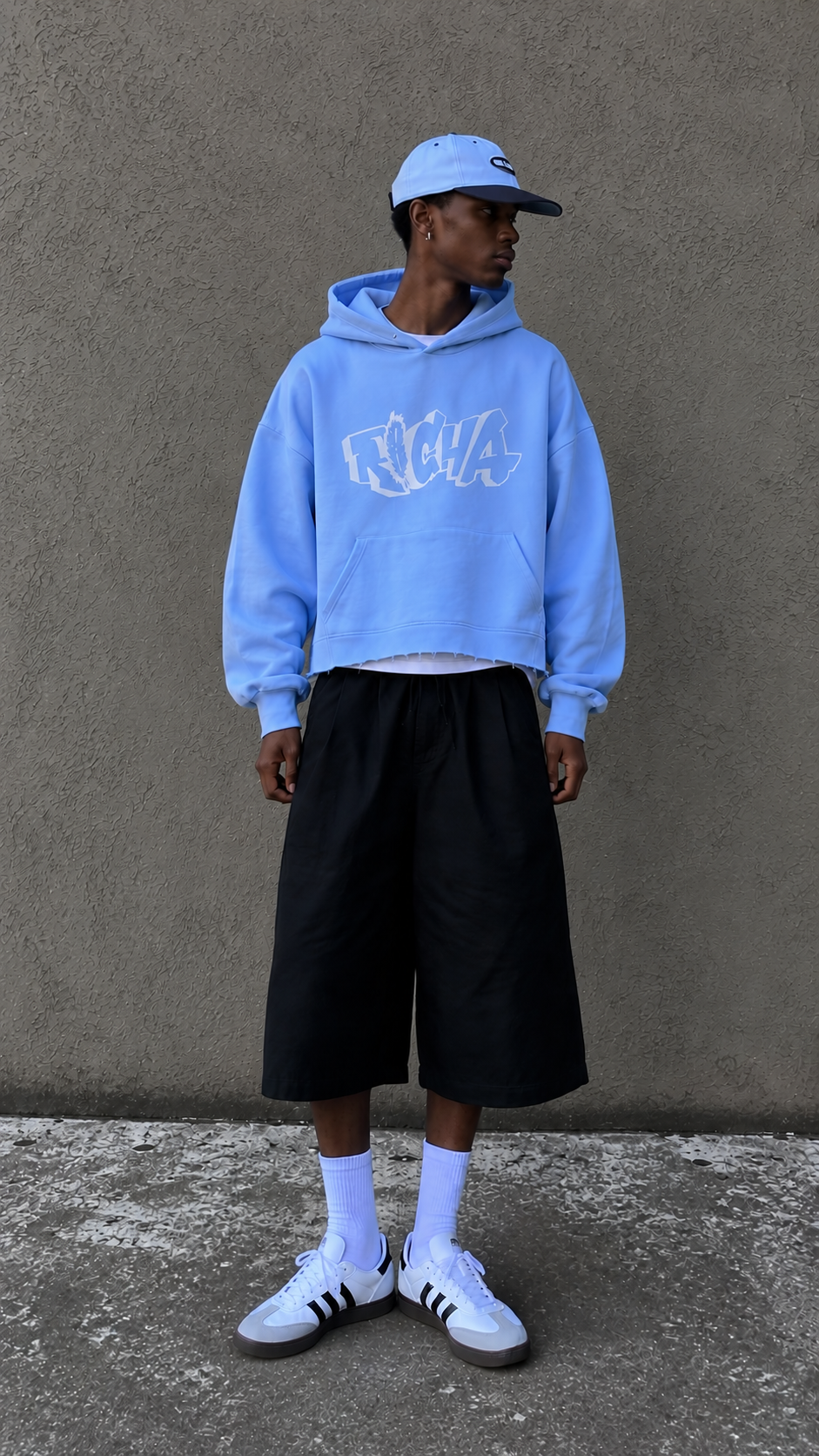 Blue Basic Hoodie