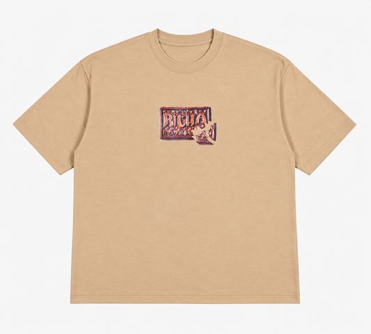 Chocolate Tee- Beige