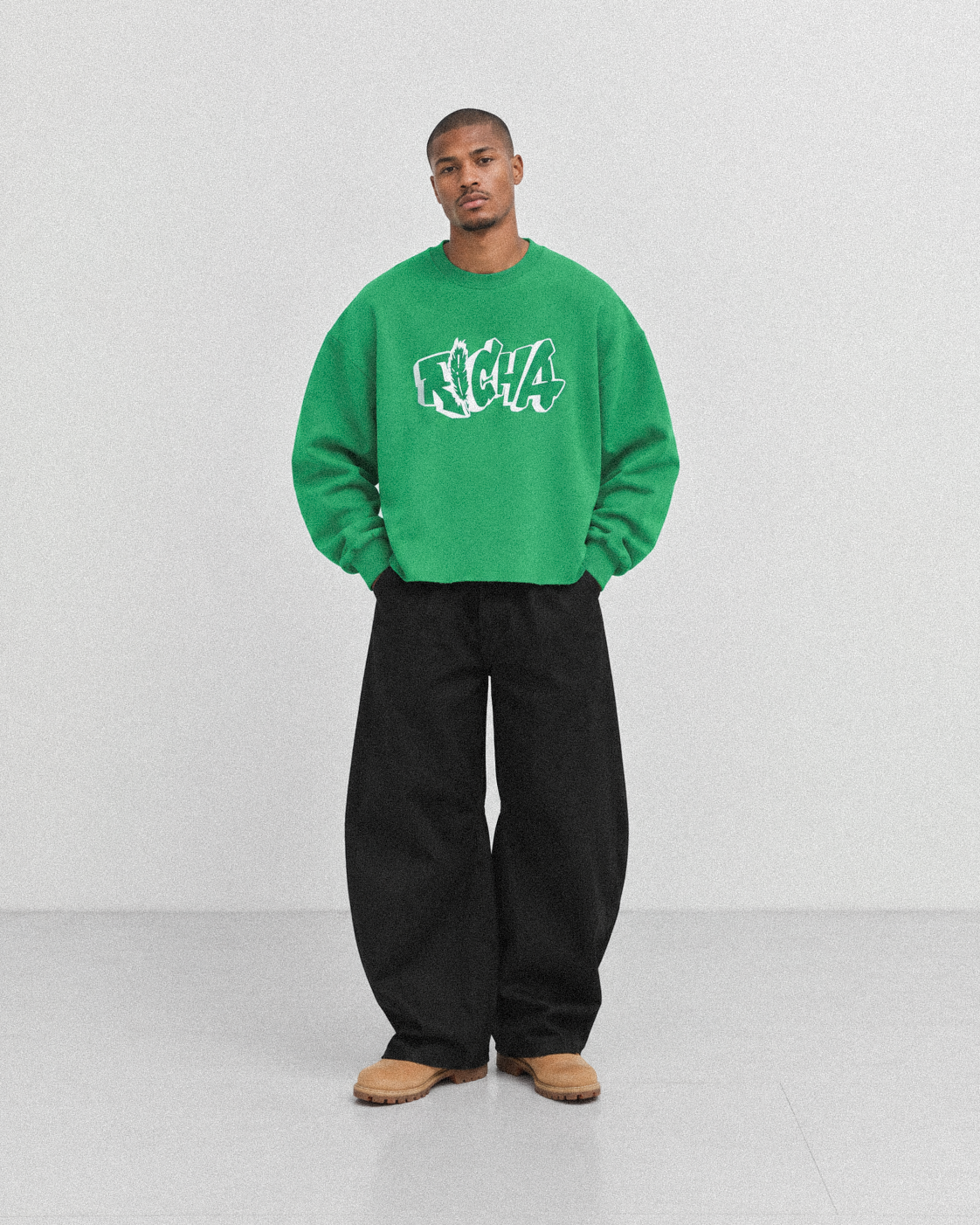 Green Basic Crewneck