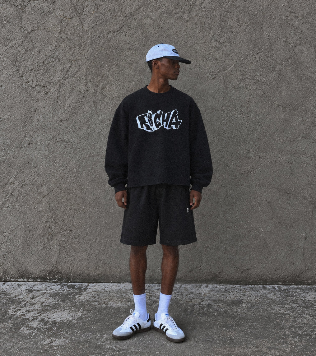 Black Basic Crewneck