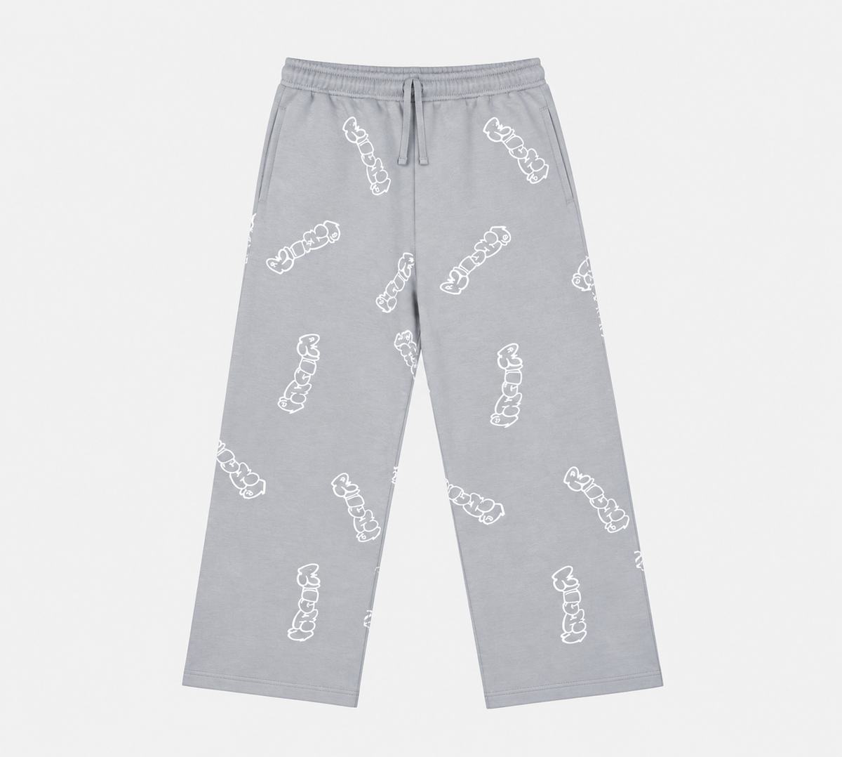 Patterned Grey Richa Sweatpants