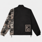 RIQSHA Tracksuit Jacket- Black/Beige