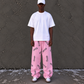 Patterned Pink Richa Sweatpants