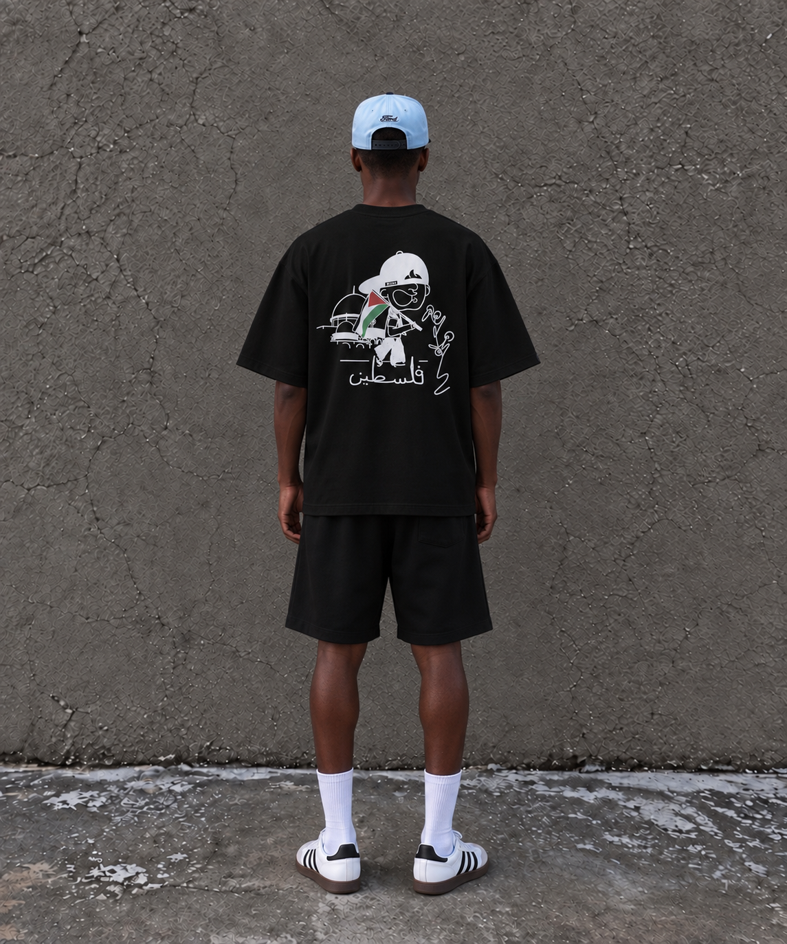 Richa Palestine Tee- Black
