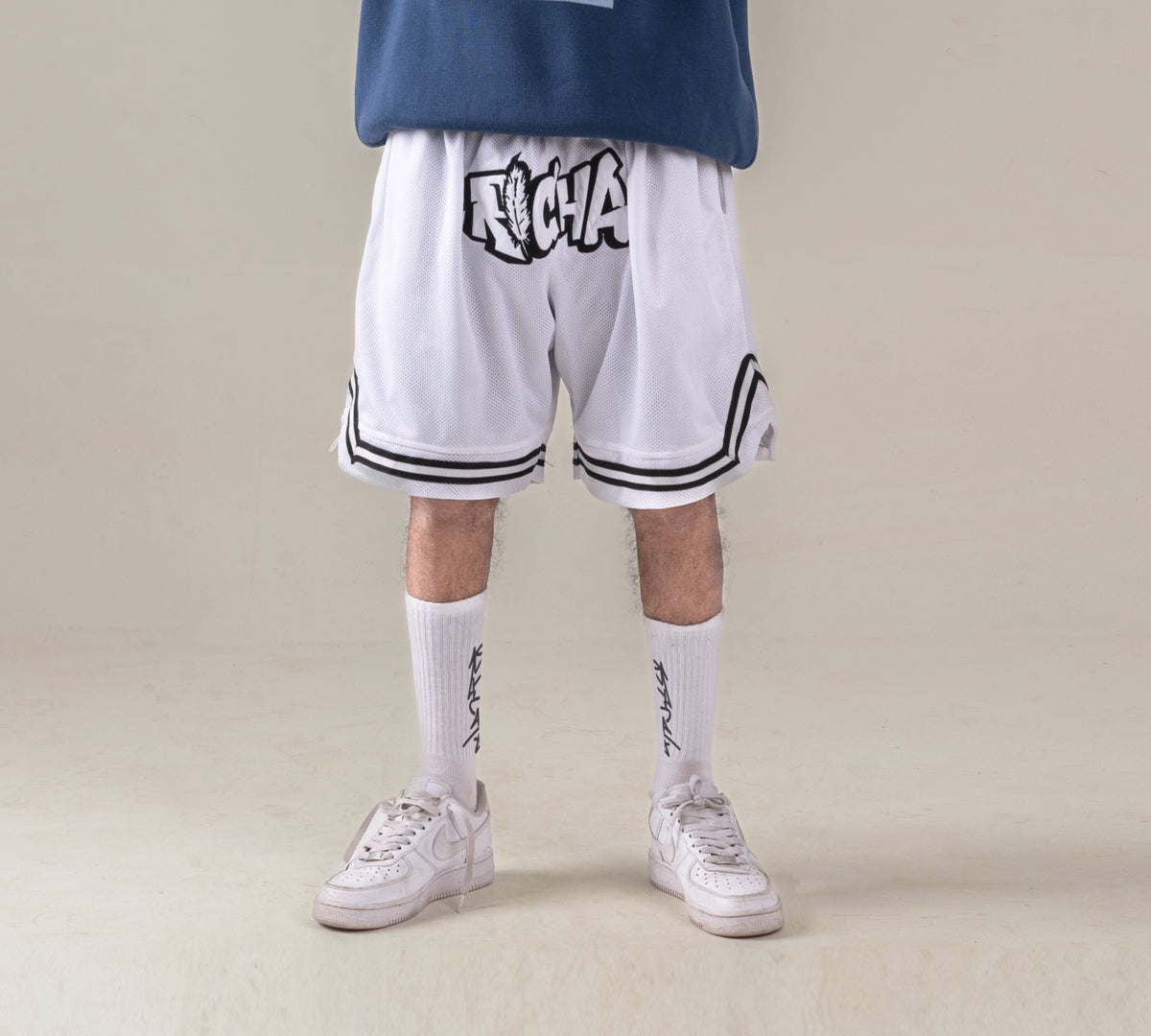 Richa Basketball Shorts - White