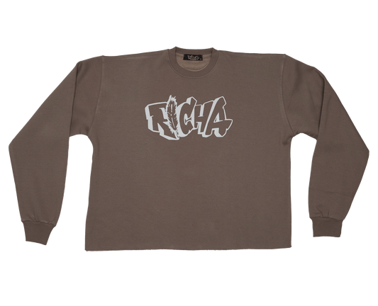 Brown Basic Crew Neck - Richa UAE