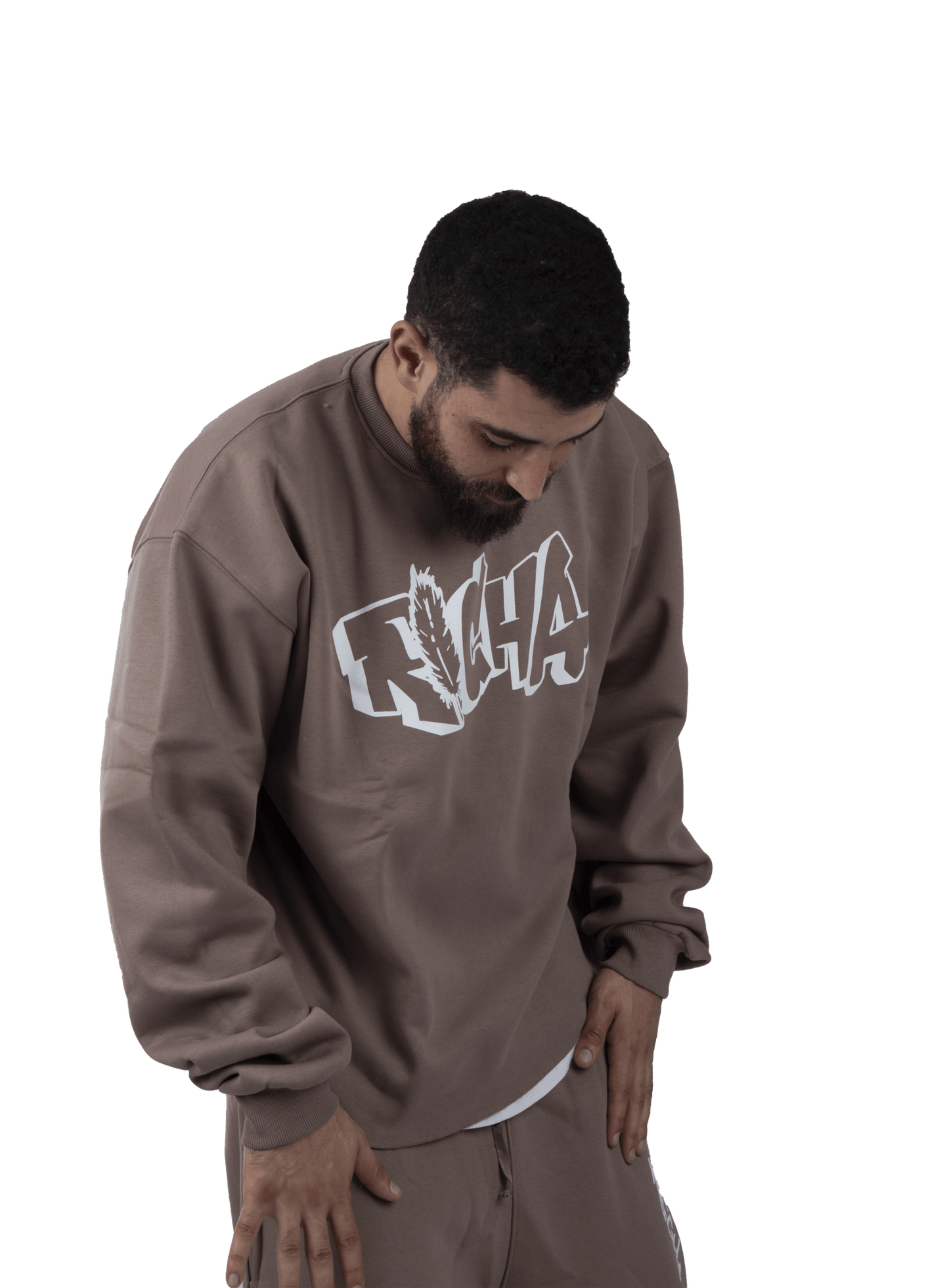 Brown Basic Crew Neck - Richa UAE