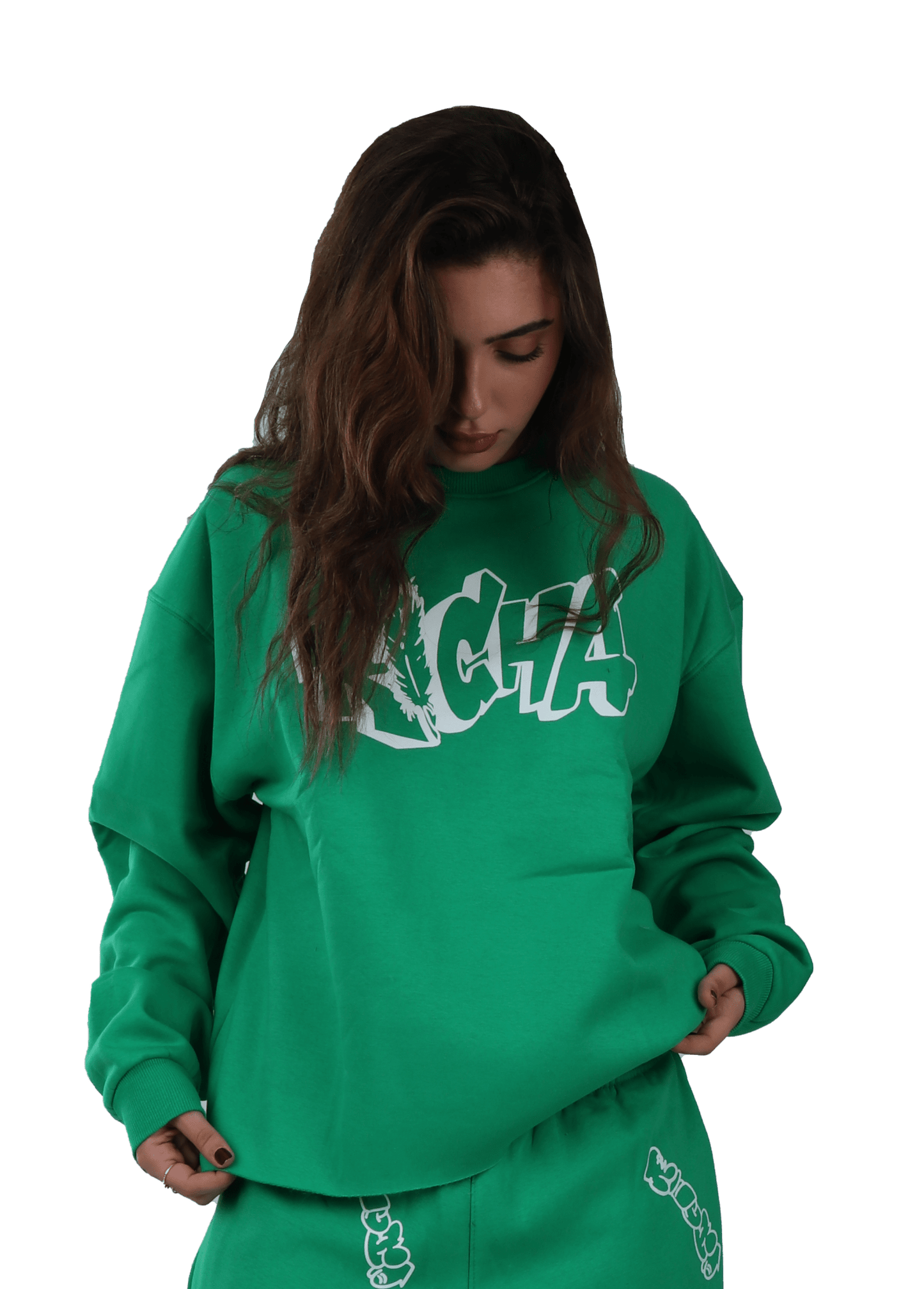 Green Basic Crew Neck - Richa UAE