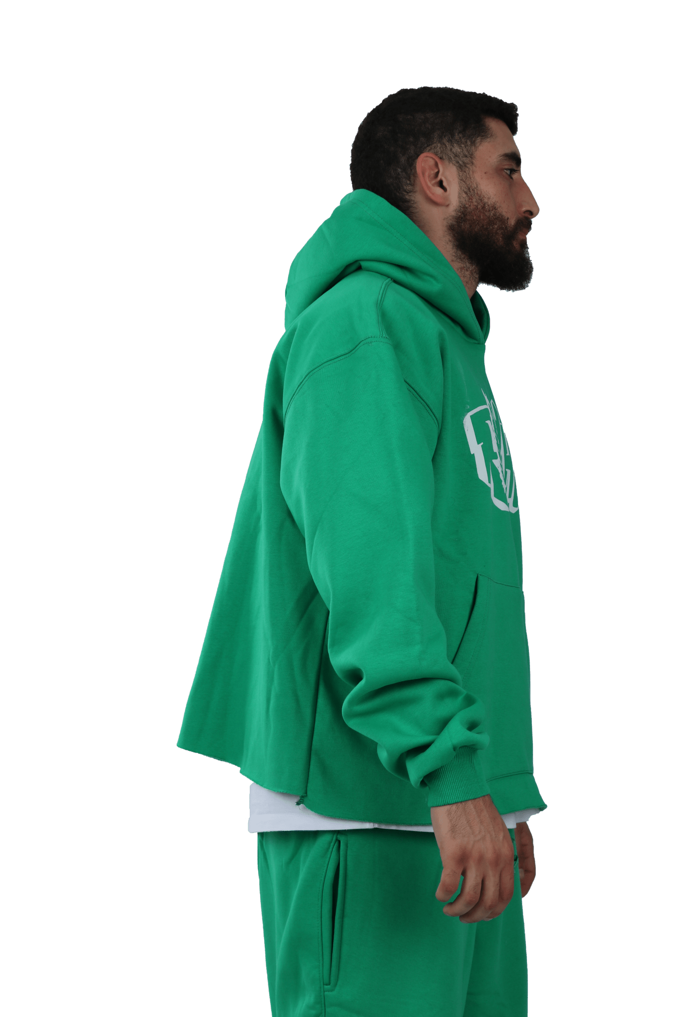 Green Basic Hoodie - Richa UAE