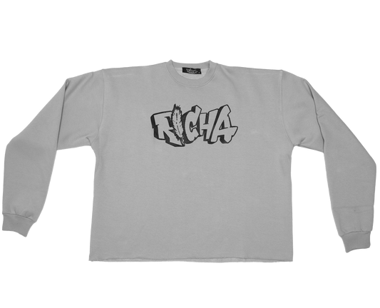 Grey Basic Crew Neck - Richa UAE