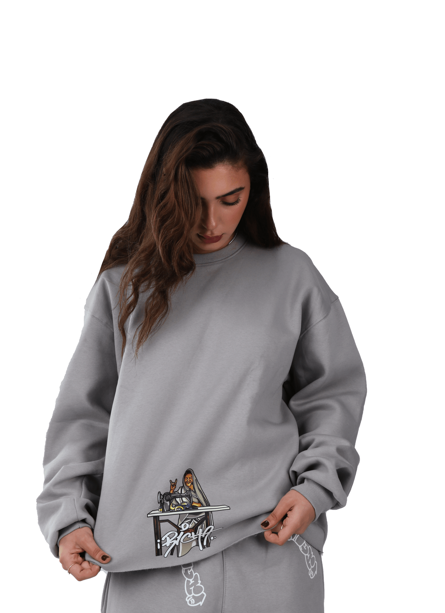 r&R®23 Grey Crew Neck - Richa UAE